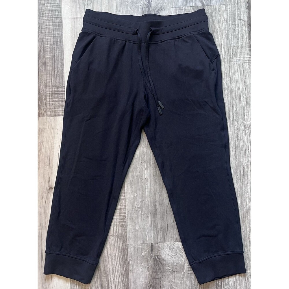 Lululemon Womens Size 10 Ready to Rulu Jogger Crop Black Athleisure